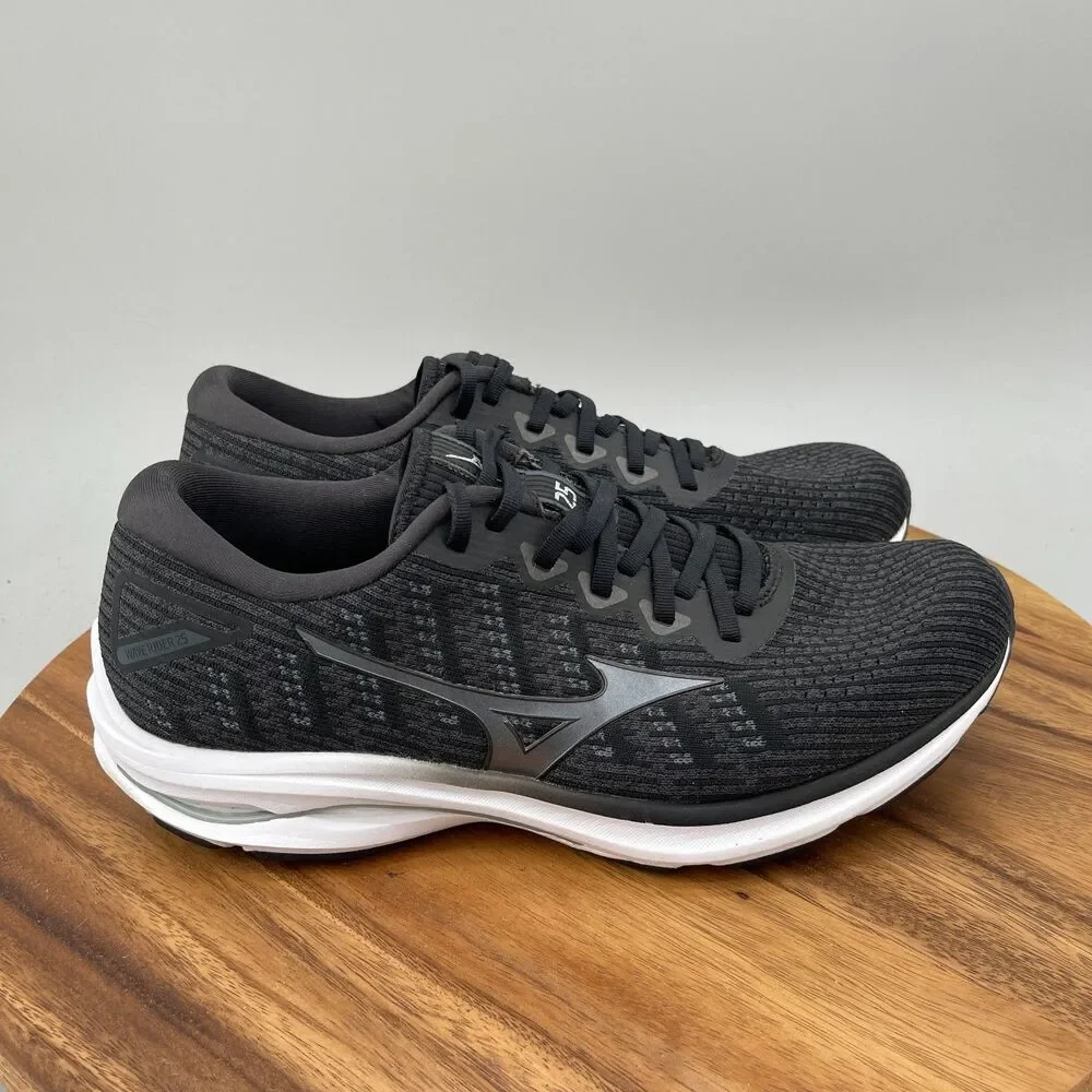 Mizuno Wave Rider 25 Shoes Mens 11.5 Black Training Athletic Running Sneakers